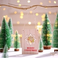Weihnachtstürhänger aus Holz mit Rentier-Motiv und Merry Christmas-Schriftzug - Doppel Rentier