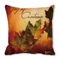 Joy of Autumn watercolor maple leaf decorative peach skin velvet sofa cushion cover - Joy of Autumn Lettering (40)