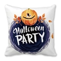 Detail des Halloween-Kissenbezugs mit Kürbis-Cartoon-Gesicht und Party-Schriftzug - Personifizierter Kürbis-Geschenkbox-Stil (20)