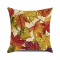 Autumn maple leaves pillow cover with colorful foliage design for fall home decor - 18x18 Inch / Overlapping Multi-Color Maple(21)