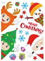 Pegatinas estáticas de Navidad para ventanas con Papá Noel, renos y muñecos de nieve - Estilo Reno Muñeco de Nieve H2