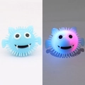Anello LED mostro blu in gomma morbida con punte per bomboniere da festa - Anello Luminoso Halloween Blu