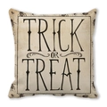 Square peach skin Halloween pillow cover with vintage Trick or Treat and beetle print - Beige Vintage Insect Illustration Style (ZT360-39)
