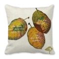 Peach skin pillowcase featuring watercolor autumn leaves and inspirational quotes - 23