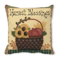 Housse de coussin automne Harvest Blessings avec motifs de tournesols et citrouilles - Style Panier Citrouille Harvest Blessings (39)