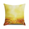 Square fall maple forest leaf throw pillow cover in warm orange and yellow autumn tones - Autumn Forest Leaves (10)