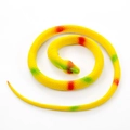 70cm realistic rubber snake prank toy with yellow scales and red green spots - Yellow