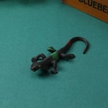 Lifelike black and green Halloween lizard toy for pranks and atmosphere decoration - Black Lizard