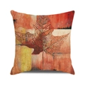 Square fall pillow cover featuring maple leaf and oil painting block patterns - Vintage Abstract Maple (22)