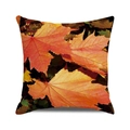 Autumn maple leaf pattern pillow cover in vibrant orange and red fall colors - Autumn Warm Tones (23)