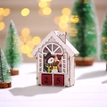 Calendario dell'avvento luminoso in legno con pupazzo di neve e blocchi numerici - Stile Pupazzo di Neve