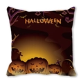 Dettaglio federa Halloween con zucca, pipistrelli e cimitero in stile acquerello - Tombstone Bat Pumpkin Halloween Style (6)
