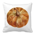 Funda de cojín cuadrada de piel de melocotón con estampado de calabaza acuarela - Estilo Calabaza Naranja Marrón Acuarela (36) / 45x45cm
