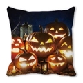 Fodera per cuscino Halloween con zucche luminose su fieno per decorazione domestica - Exquisite Glowing Pumpkin Haystack (26)