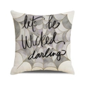 Halloween pillowcase featuring Let's be Wicked darling text and spider web pattern - Spiderweb Let's be Wicked Style (39)