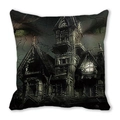Macro detail of gothic castle pattern with crackle texture on peach skin pillowcase - Gothic Style Castle Style (18) / 45x45cm