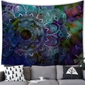 Starry galaxy mandala tapestry hanging above a modern sofa for home wall decor - 21 / 100x70(Peach Skin)