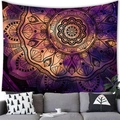 Starry sky mandala tapestry with geometric patterns for bohemian wall decor - 19 / 100x70(Peach Skin)