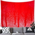 Tenture murale abstraite rouge au design graffiti moderne pour décoration de salon élégante - Style 9 (Art de Goutte à Goutte Rouge Vif) / 100x70cm
