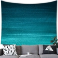 Tenture murale géométrique abstraite avec dégradé bleu vert et texture peinture à l'huile - 100x70(Peau de Pêche) / Style Dégradé Peinture à l'Huile Bleu Vert (31)