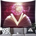 Detail of magic book tapestry with mystical galaxy runes and purple occult patterns - Alchemy Magic Circle Runes (5)