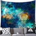 Deep space mandala tapestry with starry galaxy pattern for wall decor in living room - 3 / 100x70(Peach Skin)