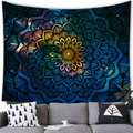 Arazzo da parete mandala cosmico con motivi nebulosa per decorazione del soggiorno - Mandala Cielo Stellato Colorato (G035) / 150x100(Pelle di Pesca)