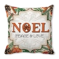 Quadratischer Kissenbezug mit Vintage-Noel-Design und weihnachtlichen Naturmotiven - NOEL Vintage Naturelemente (32)