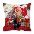 Christmas pillow cover with vintage elf illustration and 'Tis the Season' holiday greeting - 18x18 Inch / Elf Unboxing Gift (17)