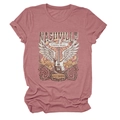 Detail of vintage dusty pink Nashville country music rock star graphic t-shirt texture - Rose Gold