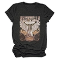 Detail of Nashville country music print on dark grey cotton t-shirt with guitar graphic - Black Heather Grey