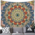 Colorful mandala wall tapestry with radial geometric patterns for home living room decor - Mandala Style 15 (15)