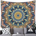 Bohemian mandala tapestry with radial geometric patterns for home wall decor - Mandala Style 14 (14)