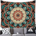 Arazzo da parete mandala bohémien con motivi floreali geometrici per la casa - 150x100(Pelle di Pesca) / Stile 4