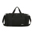 Borsa fitness nera impermeabile con scomparto scarpe e tracolla regolabile per yoga - Nero