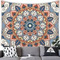 Ethnic bohemian mandala wall tapestry with colorful geometric patterns for home decor - Style 2(G157) / 150x100(Peach Skin)