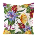 Tropischer Kissenbezug aus Seide mit Drachenfrucht-Motiv und Blumenmuster-Druck - Tropische Blumen und Drachenfruchtmuster (12)