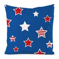 Blauer dekorativer quadratischer Kissenbezug mit patriotischem Sternmuster - Blau Gemischter Sternenmuster-Stil (7) / 45x45 cm