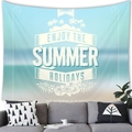 Tapiz de playa de verano con palmeras y océano para decoración de pared - 150x100 (Terciopelo Piel de Melocotón) - Estilo 4
