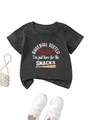 Platte lay-out van grijs baseball sister t-shirt met sportprints en accessoires - 90cm / donkergrijs
