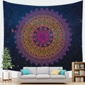 Starry sky mandala tapestry for wall hanging decoration in modern living room - Starry Pink-Purple Mandala (5)