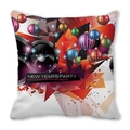 Funda de cojín cuadrada New Year's Party en piel de melocotón con estampado de fiesta - Estampado Dinámico Fiesta Año Nuevo (20)
