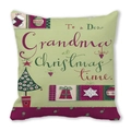 Christmas pillowcase for grandma with hand-drawn tree and festive holiday greetings - To Dear Grandma (34)