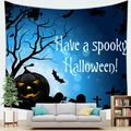 Halloween pumpkin castle tapestry wall hanging for spooky home decor atmosphere - Moonlight Pumpkin (4) / 150x100(Peach Skin)