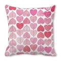 Pink heart patterned peach skin pillowcase with vertical romantic hearts for Valentines - Vertical Heart Chains (4)