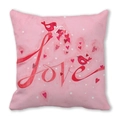 Pink peach skin pillowcase with love birds and hearts for Valentine's Day decor - Birds And Envelope Love (6)