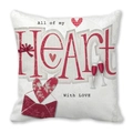Pink Peach Skin Valentine Pillowcase with Heart and Wine Glass Design for Home Decor - Heart And Wine Glass Style (7)
