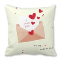 Pink Happy Valentine's Day peach skin pillowcase with I Love You and envelope print - Pink Envelope Love Confession (12)