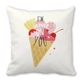 Pink Valentine peach skin pillowcase with sweet ice cream print and heart details - Sweet On You Ice Cream (17)