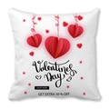 Valentine's Day pillowcase featuring red paper-cut heart and elegant cursive script - Paper-cut Red Heart Valentines Day (18)